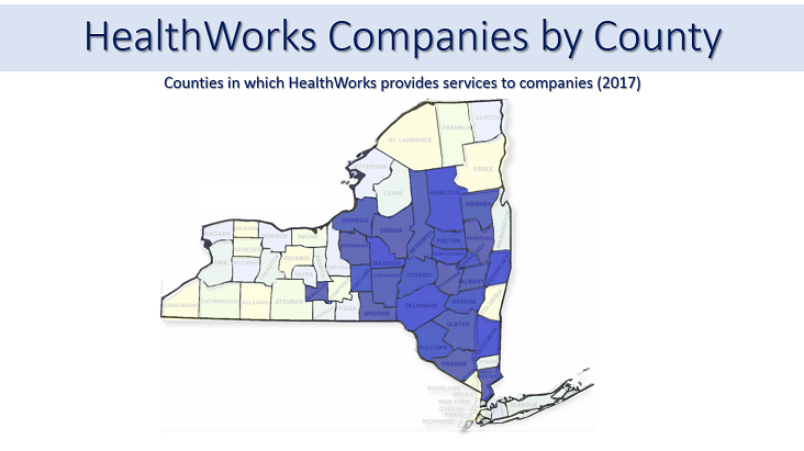 Map: Companies by County